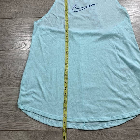 Nike Dri-Fit Checkered Teal Elastic Tank Top - Picture 10 of 13